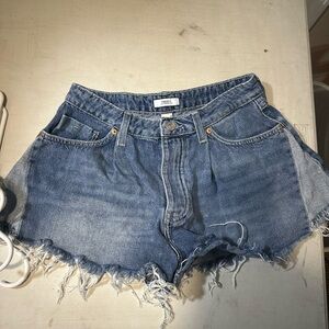 Forever 21 Distressed Blue Denim Cutoff Shorts